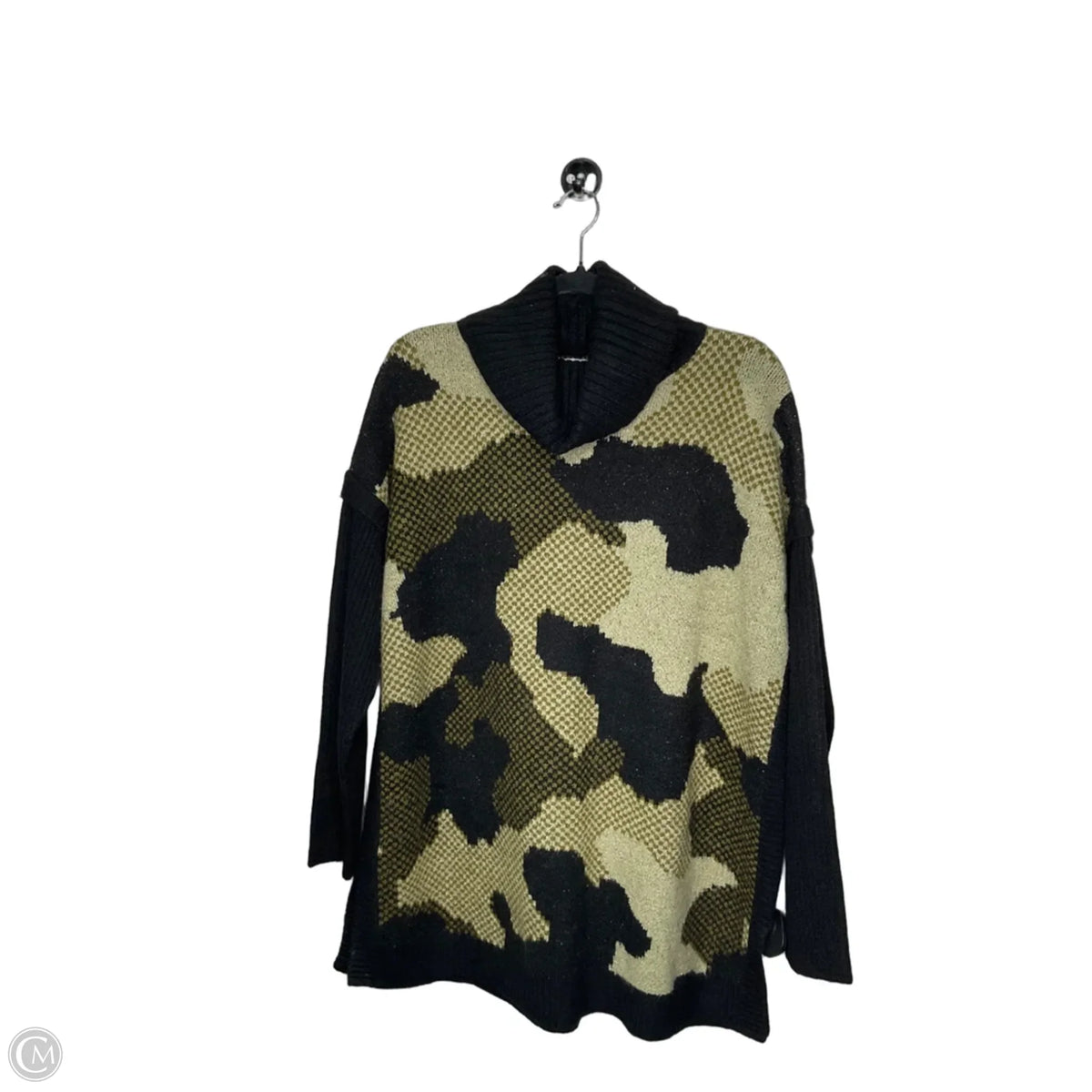 Sweater By D&co. In Black & Green, Size: XS/S