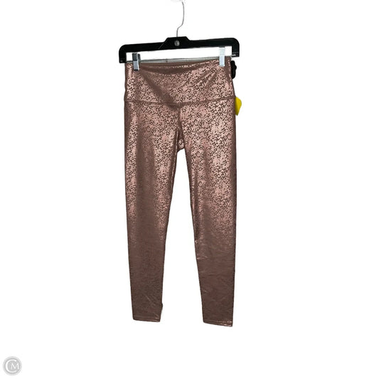 Athletic Leggings By Clothes Mentor In Rose Gold, Size: S