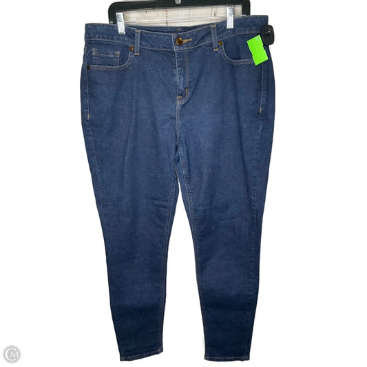 Jeans Skinny By Lane Bryant In Blue Denim, Size: 16