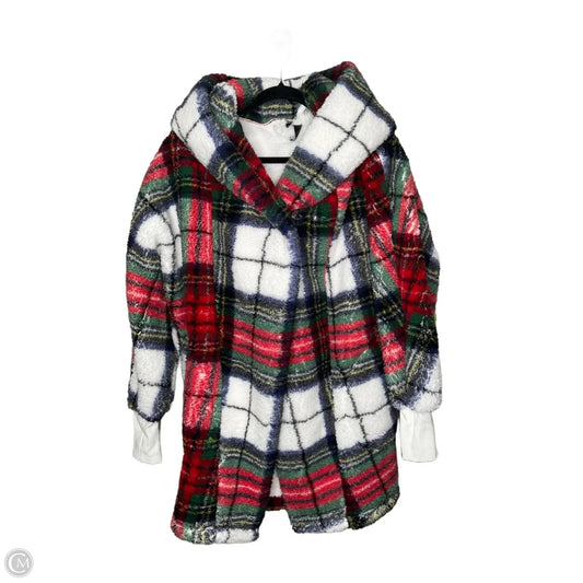 Cardigan By Clothes Mentor In Plaid Pattern, Size: S