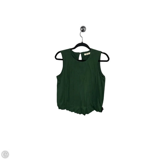 Top Sleeveless By Madewell In Green, Size: Xs