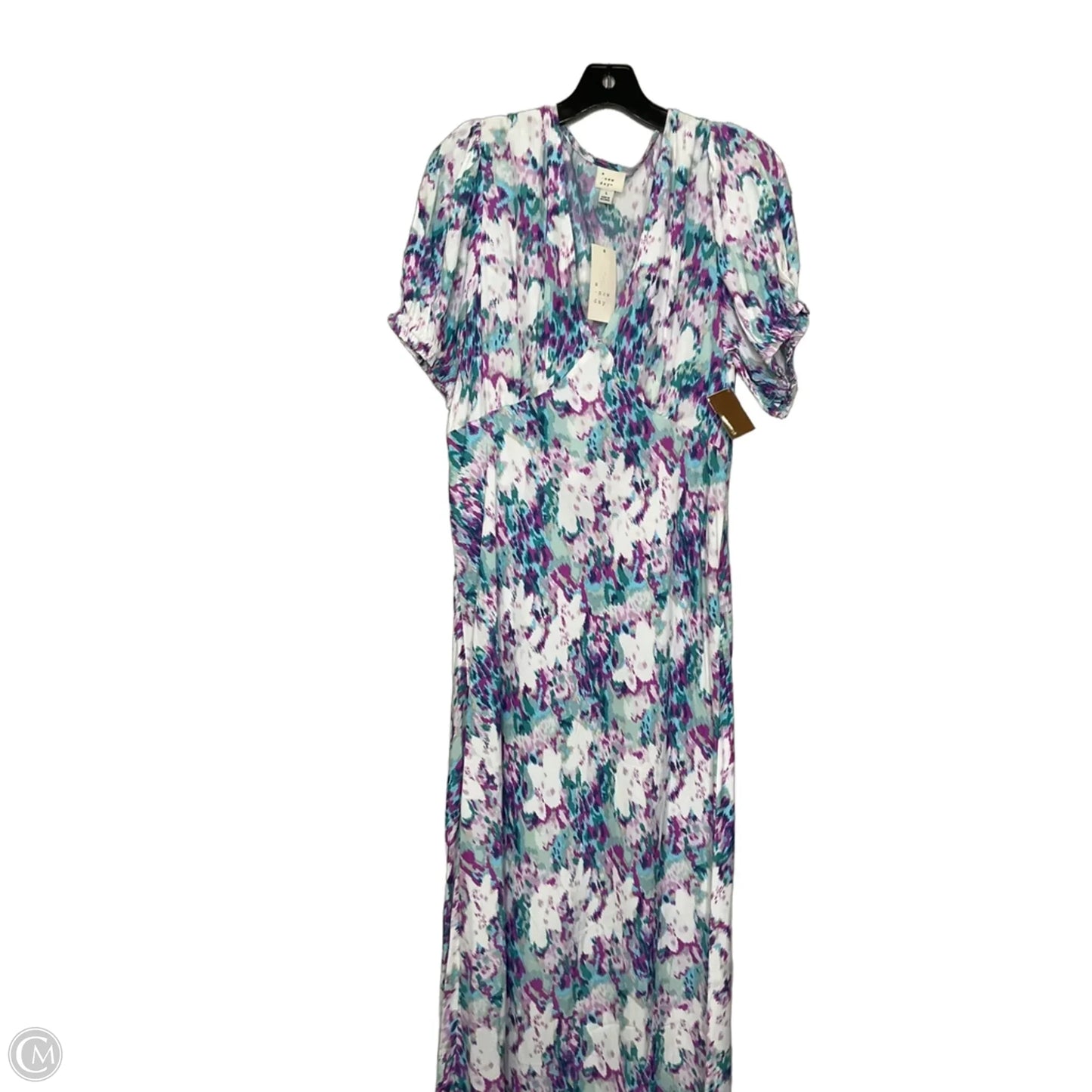 Dress Casual Maxi By A New Day In Blue & Purple, Size: L