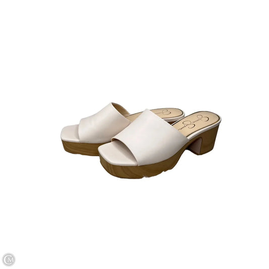Shoes Heels Block By Jessica Simpson In Tan, Size: 9