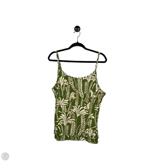 Top Sleeveless By Cabi In Green, Size: L