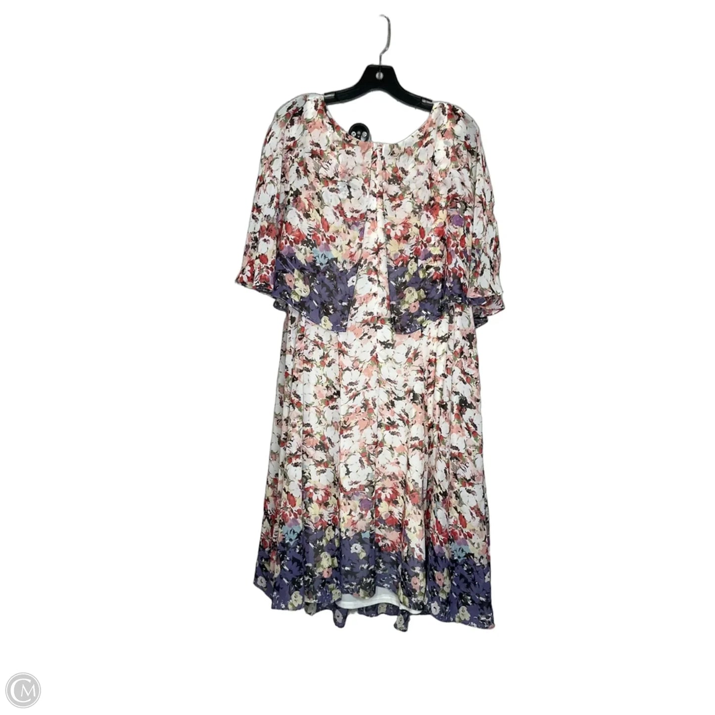 Dress Casual Midi By Gabby Skye In Floral Print, Size: 2x