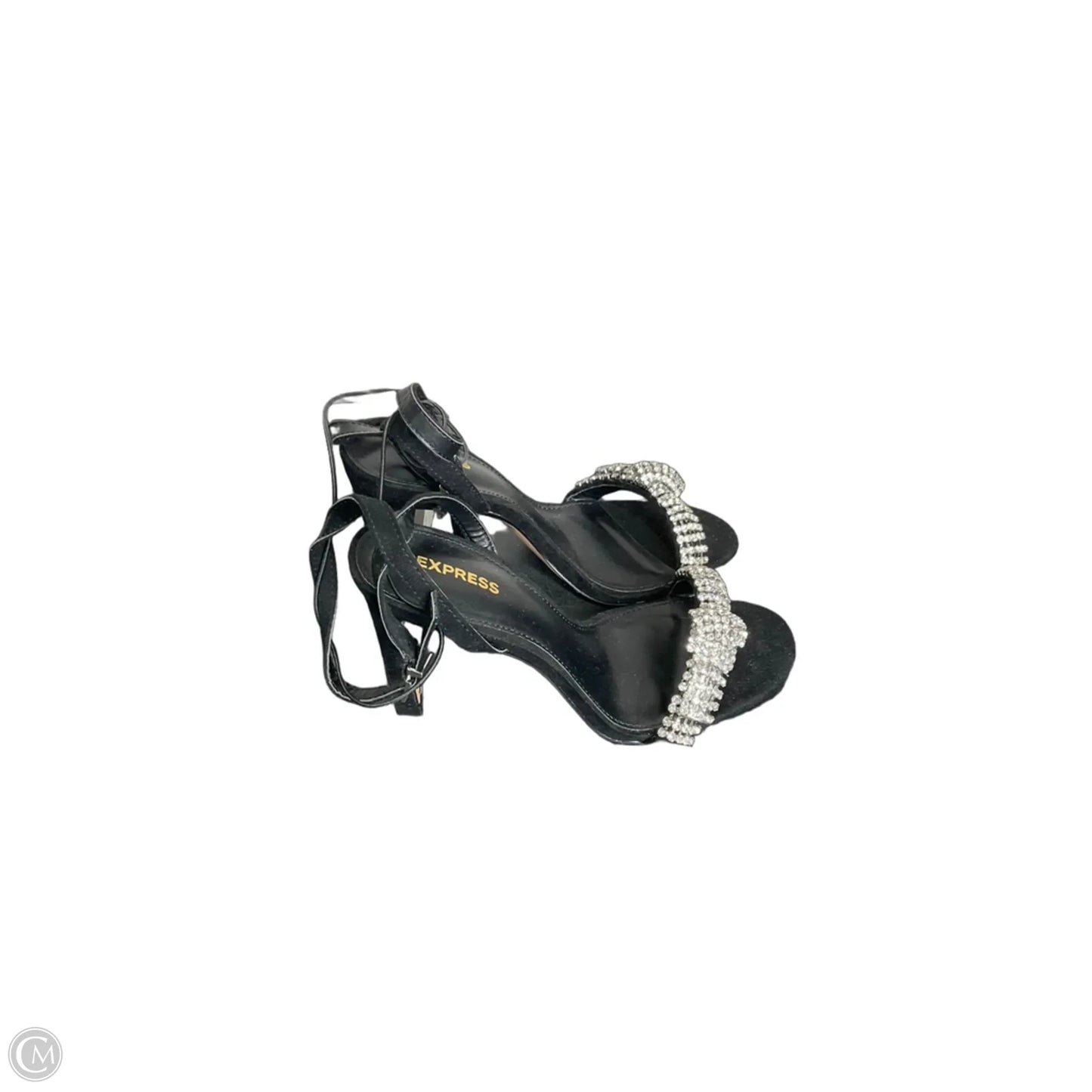 Sandals Heels Stiletto By Express In Black, Size: 7