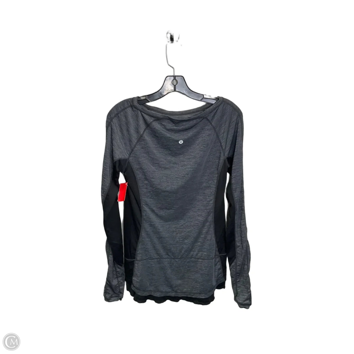 Athletic Top Long Sleeve Collar By Lululemon In Grey, Size: 8
