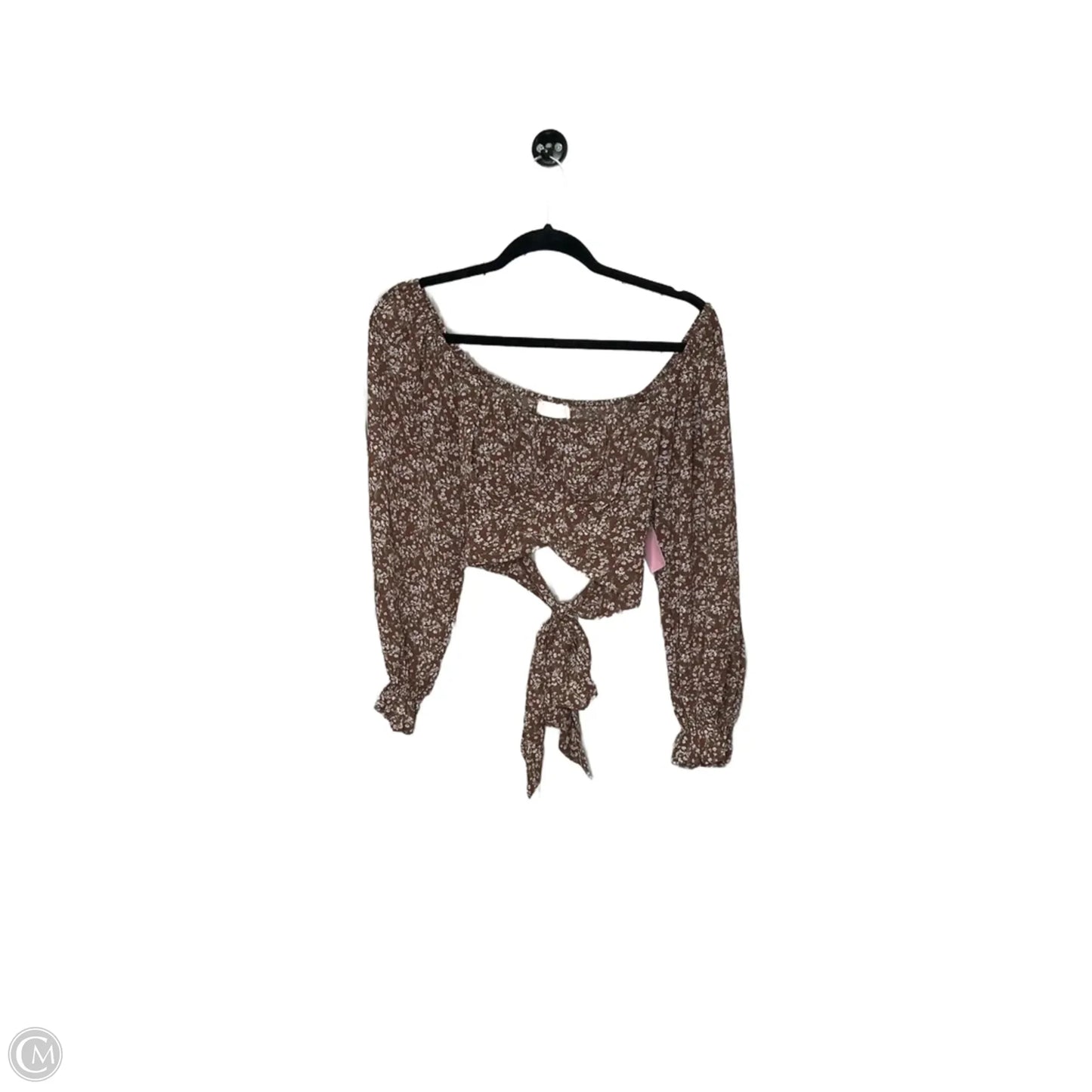 Top Long Sleeve By Altard State In Brown, Size: S