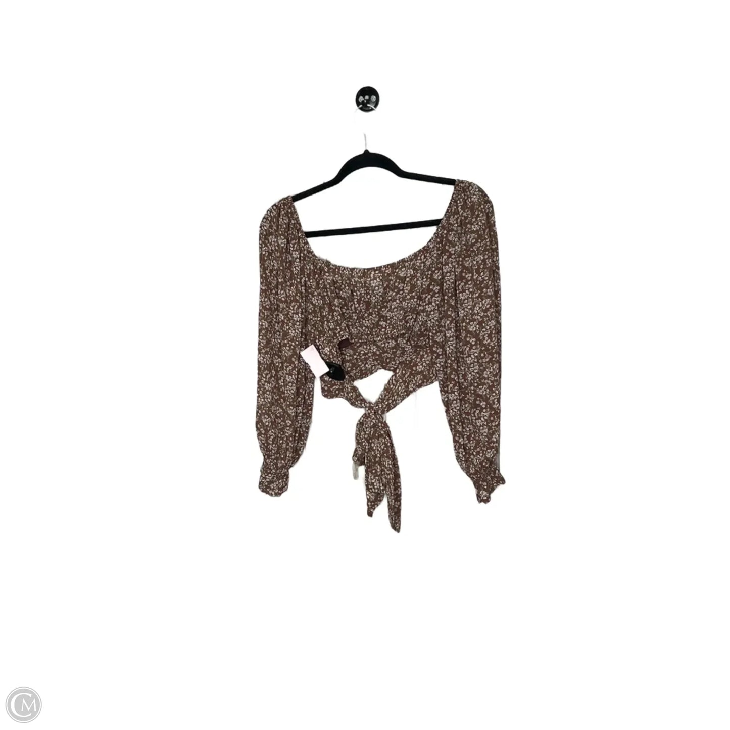 Top Long Sleeve By Altard State In Brown, Size: S