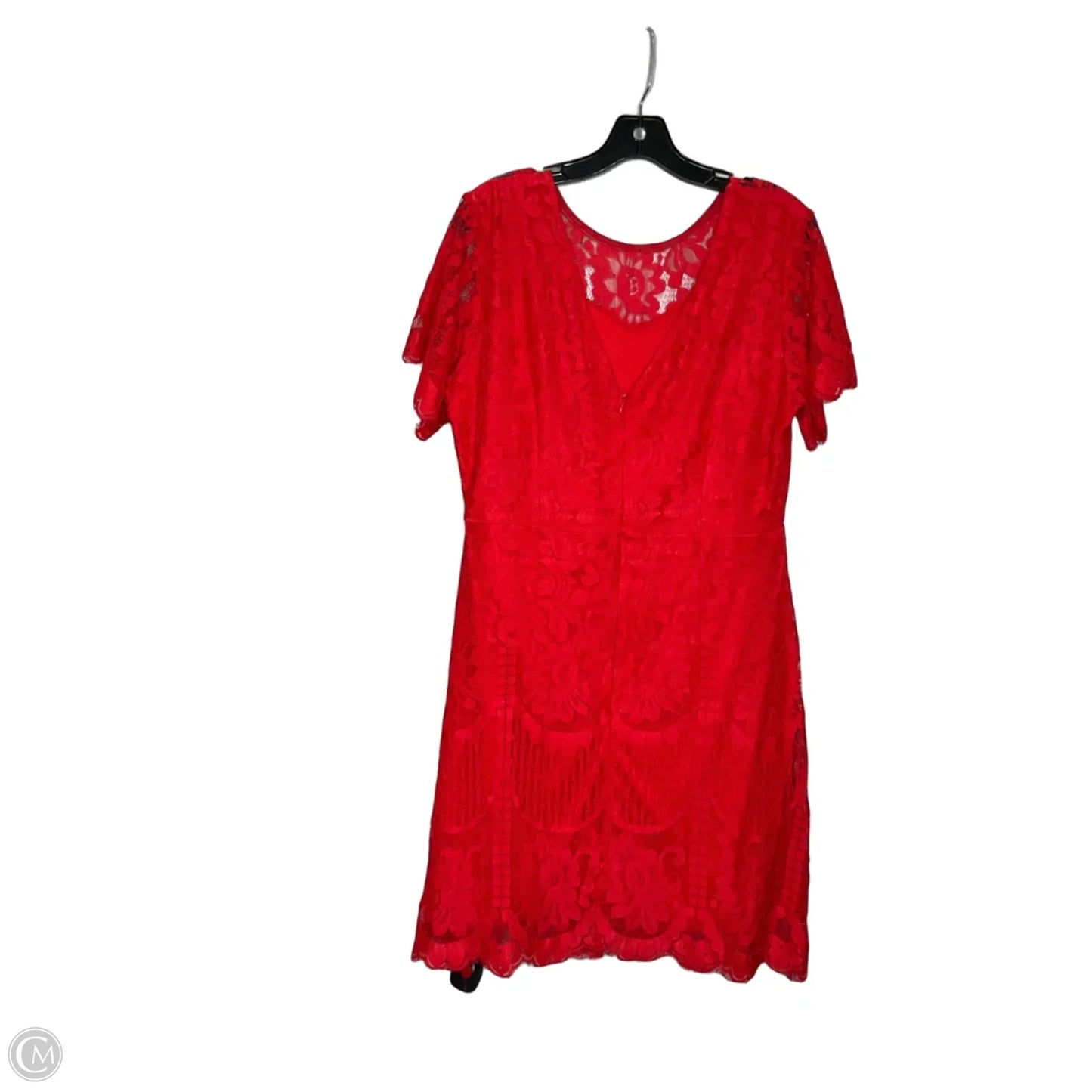 Dress Casual Midi By Clothes Mentor In Red, Size: Xl