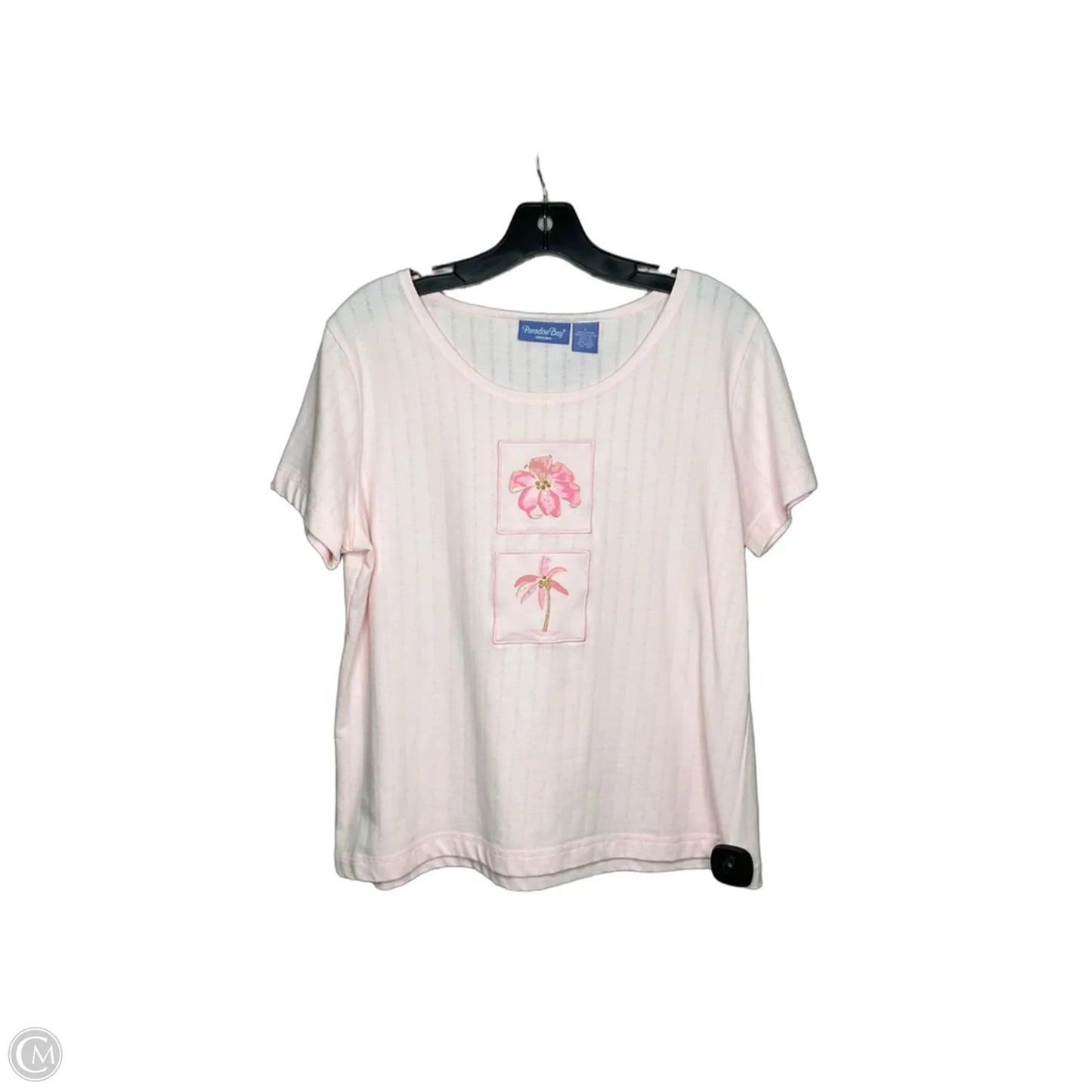 Top Short Sleeve By Clothes Mentor In Pink, Size: L
