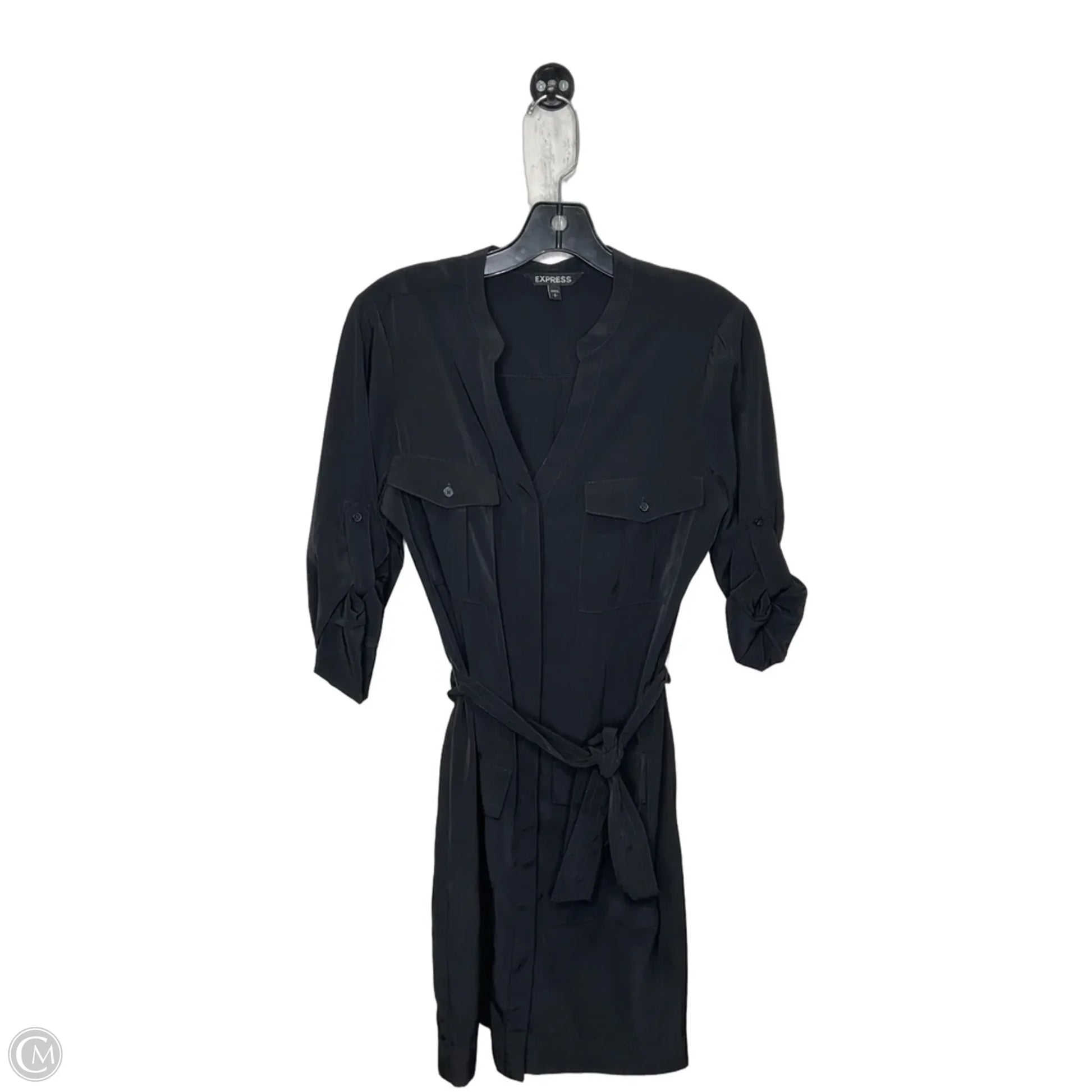 chinese dress ladies Dress Casual Midi By Express In Black, Size: S