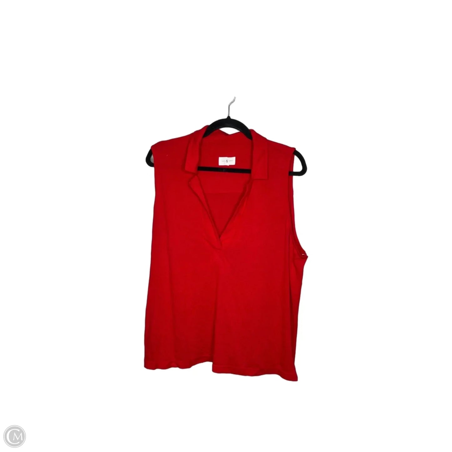 Top Sleeveless By Lou And Grey In Red, Size: Xl