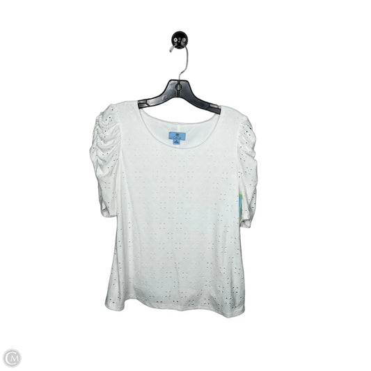 Top Short Sleeve By Maurices In White, Size: M