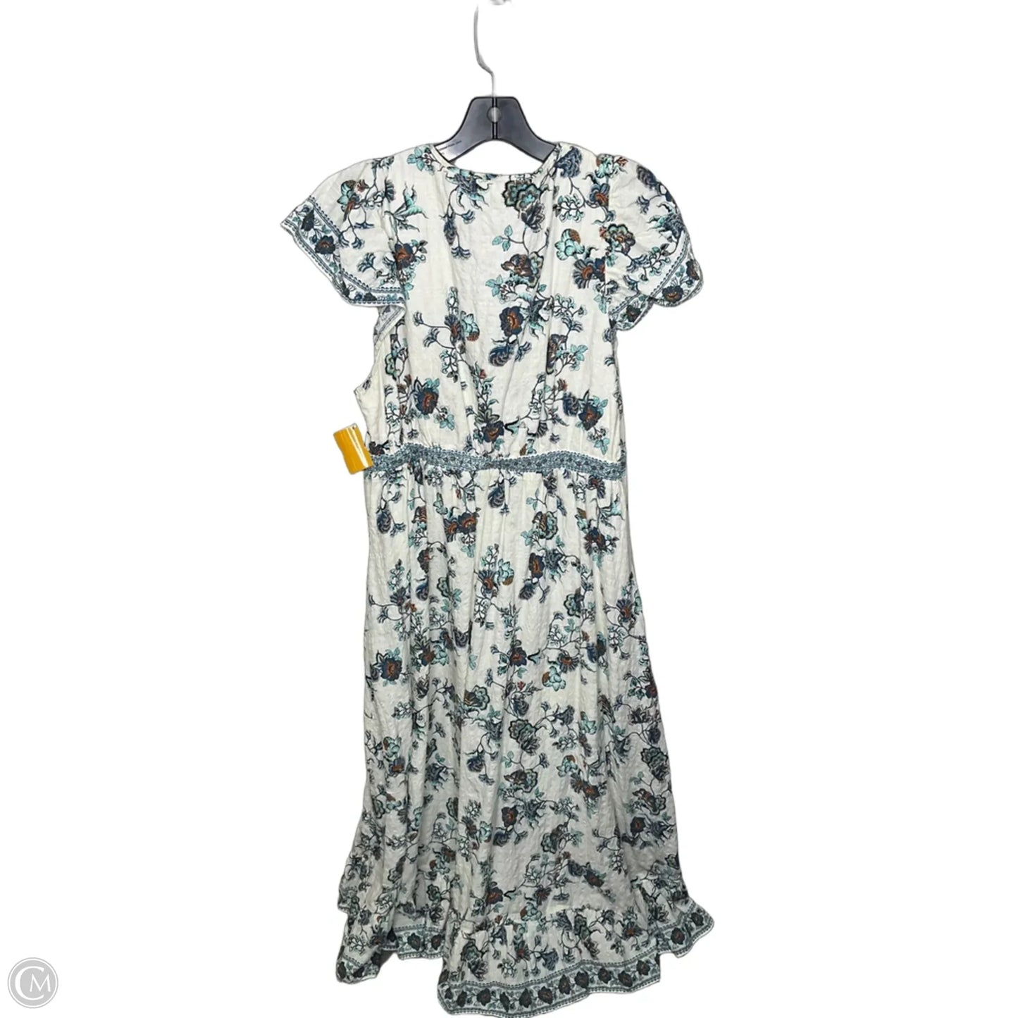 Dress Casual Maxi By Max Studio In Blue & Cream, Size: Xl