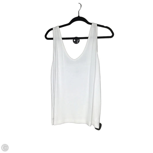 Top Sleeveless By Cabi In White, Size: L