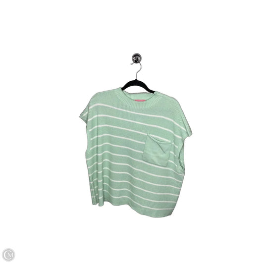 Top Sleeveless By Simply Southern In Green, Size: 1x