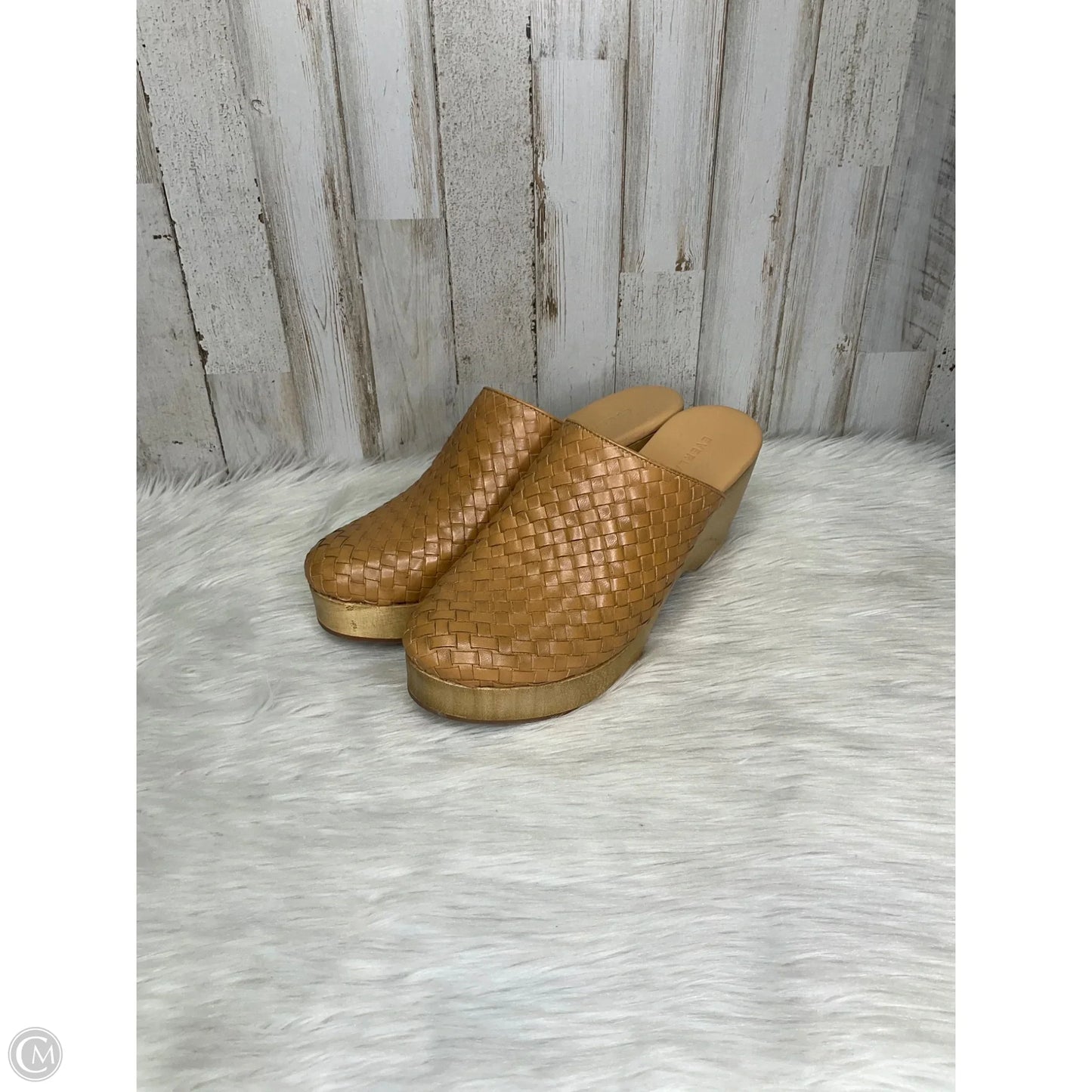 Sandals Heels Platform By Everlane In Tan, Size: 8.5