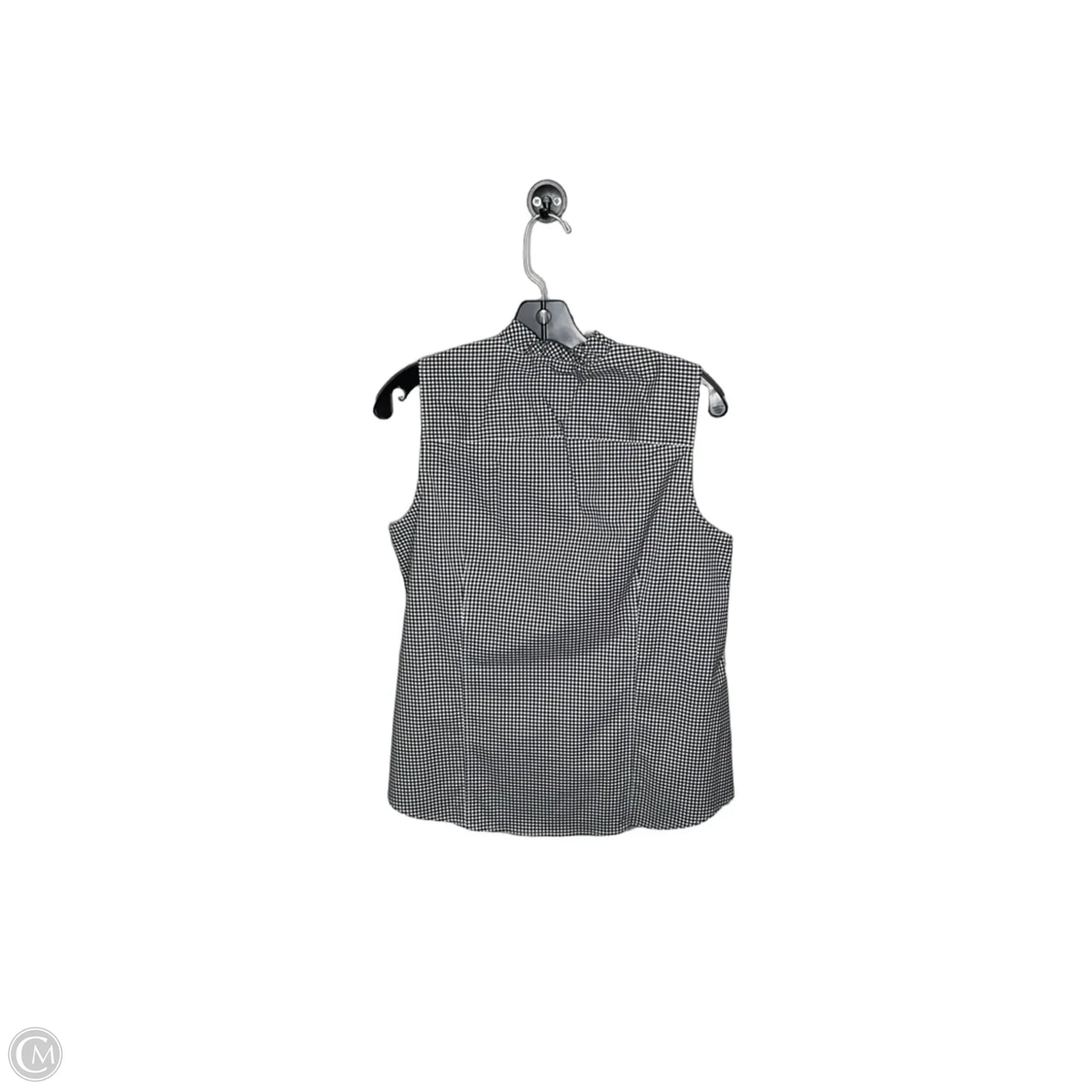 Top Sleeveless By Talbots In Black & White, Size: M