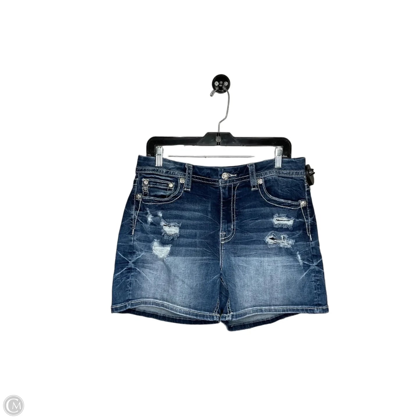 Shorts By Miss Me In Blue Denim, Size: 16