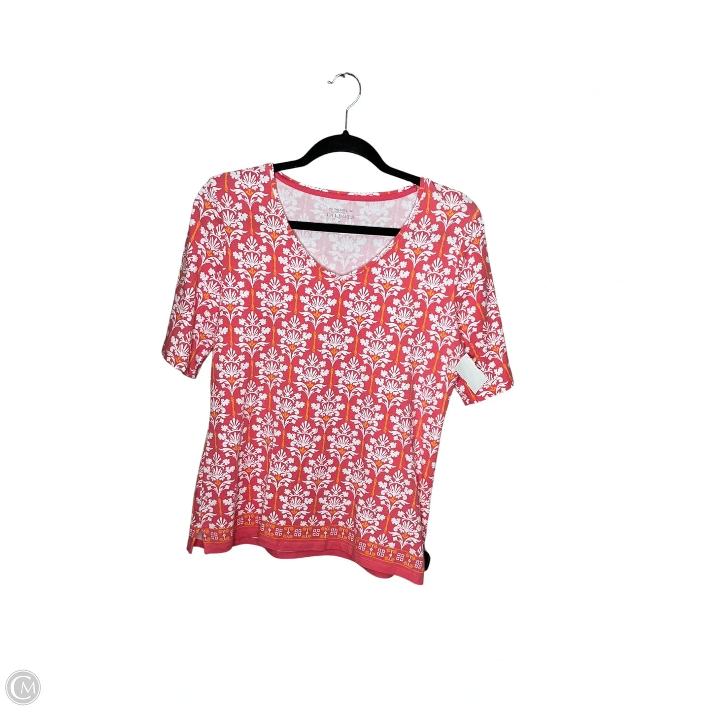 Top Short Sleeve By Talbots In Pink, Size: M