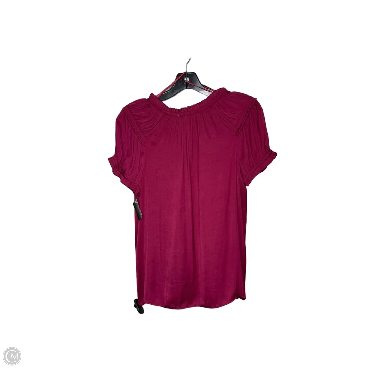 Top Short Sleeve By Philosophy In Maroon, Size: S