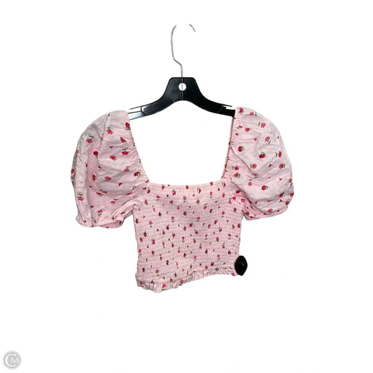 Top Short Sleeve By Altard State In Pink, Size: M