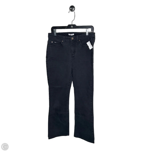 Jeans Straight By Lee In Black Denim, Size: 10