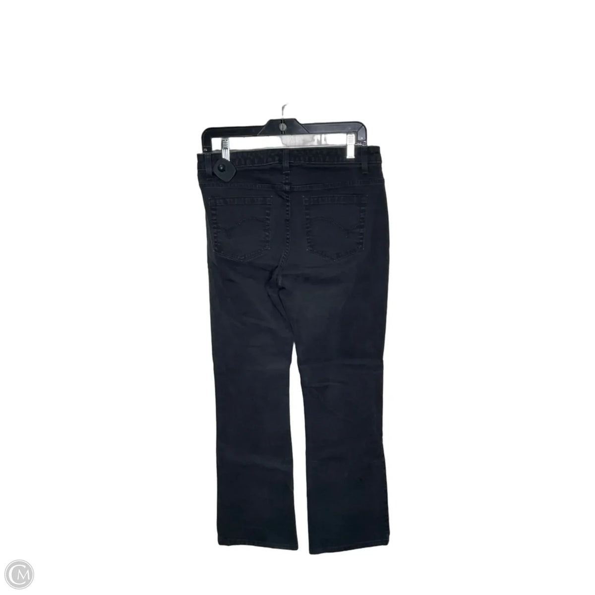 Jeans Straight By Lee In Black Denim, Size: 10