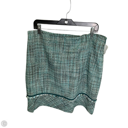Skirt Midi By Liz Claiborne In Aqua, Size: 16