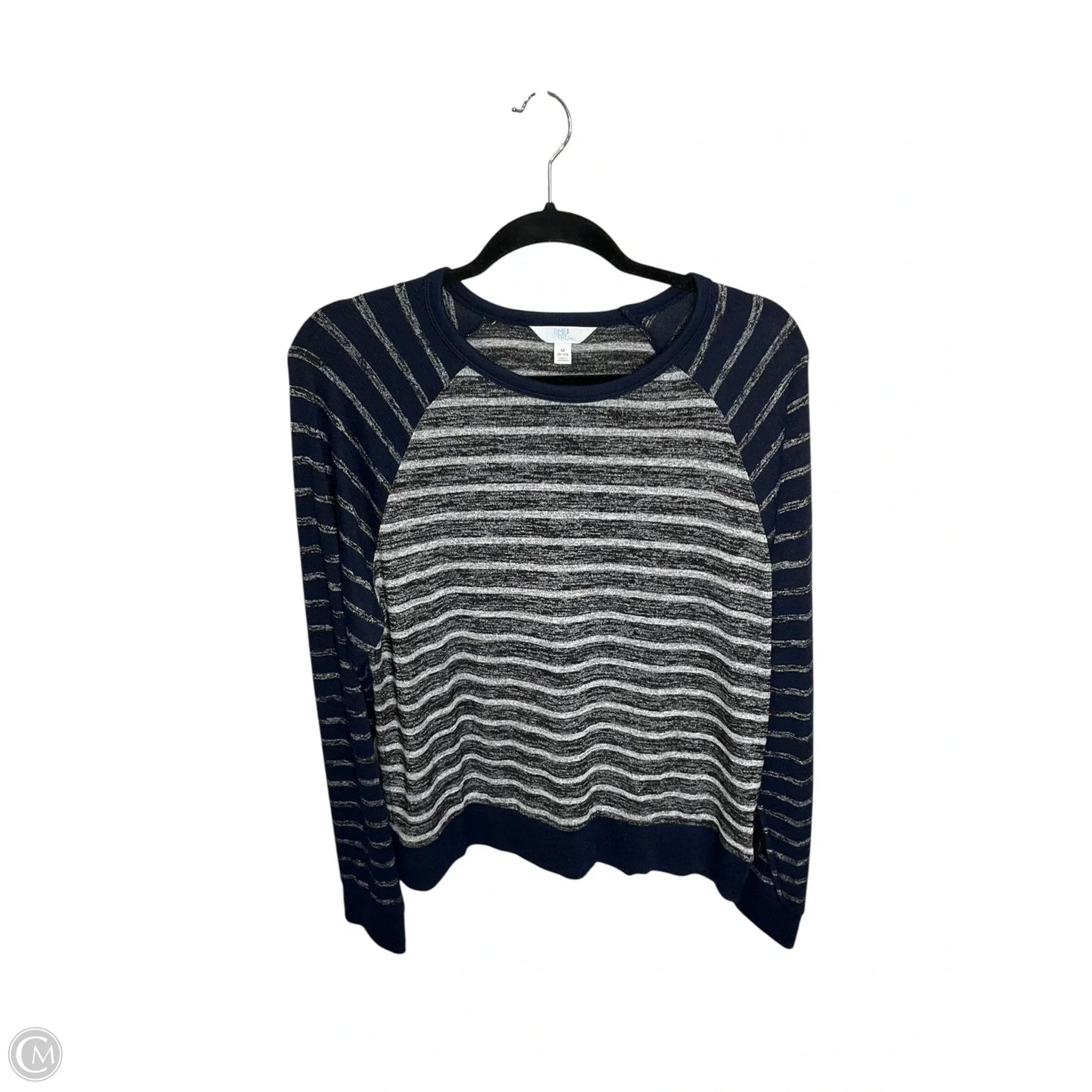 Top Long Sleeve By Time And Tru In Navy, Size: M