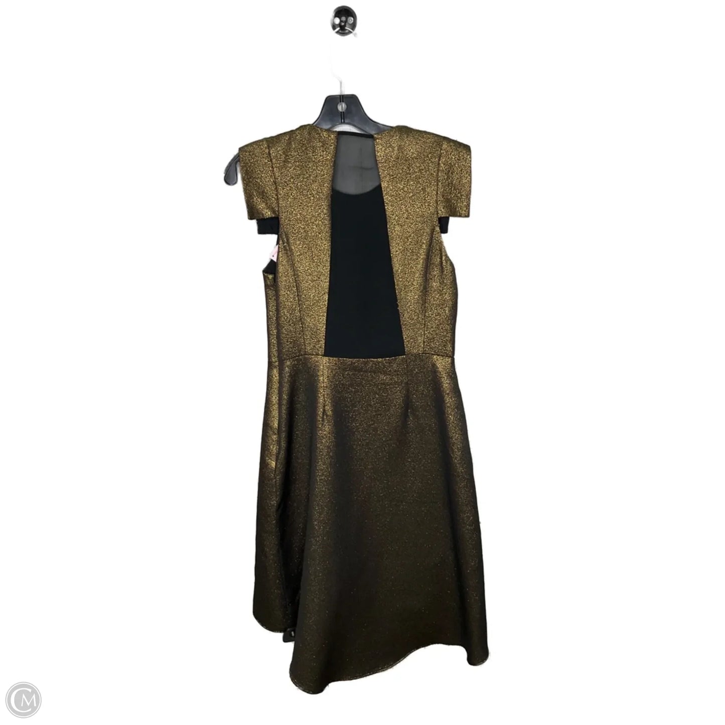 Dress Casual Midi By Halston Heritage In Gold, Size: M
