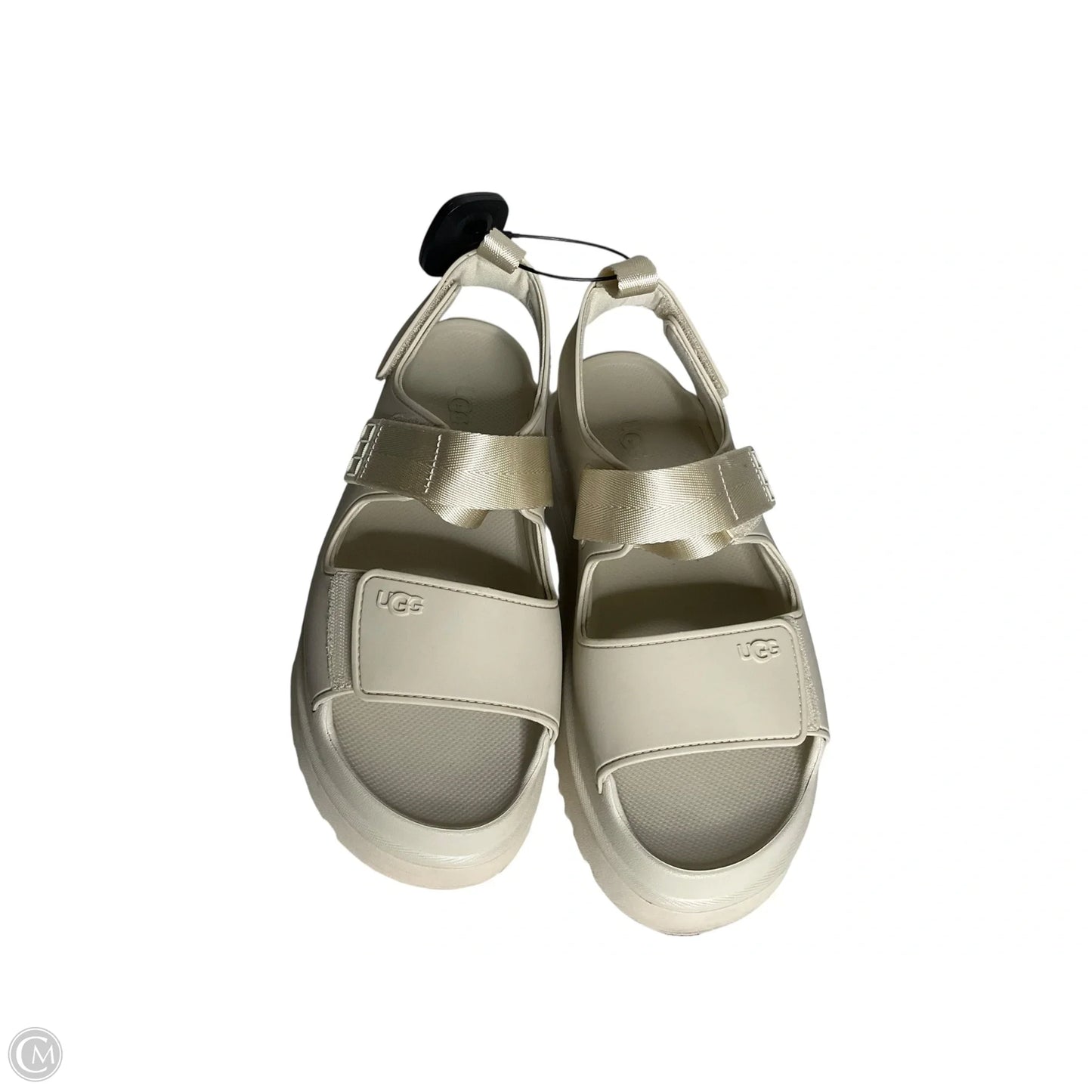 Sandals Designer By Ugg In Cream, Size: 10
