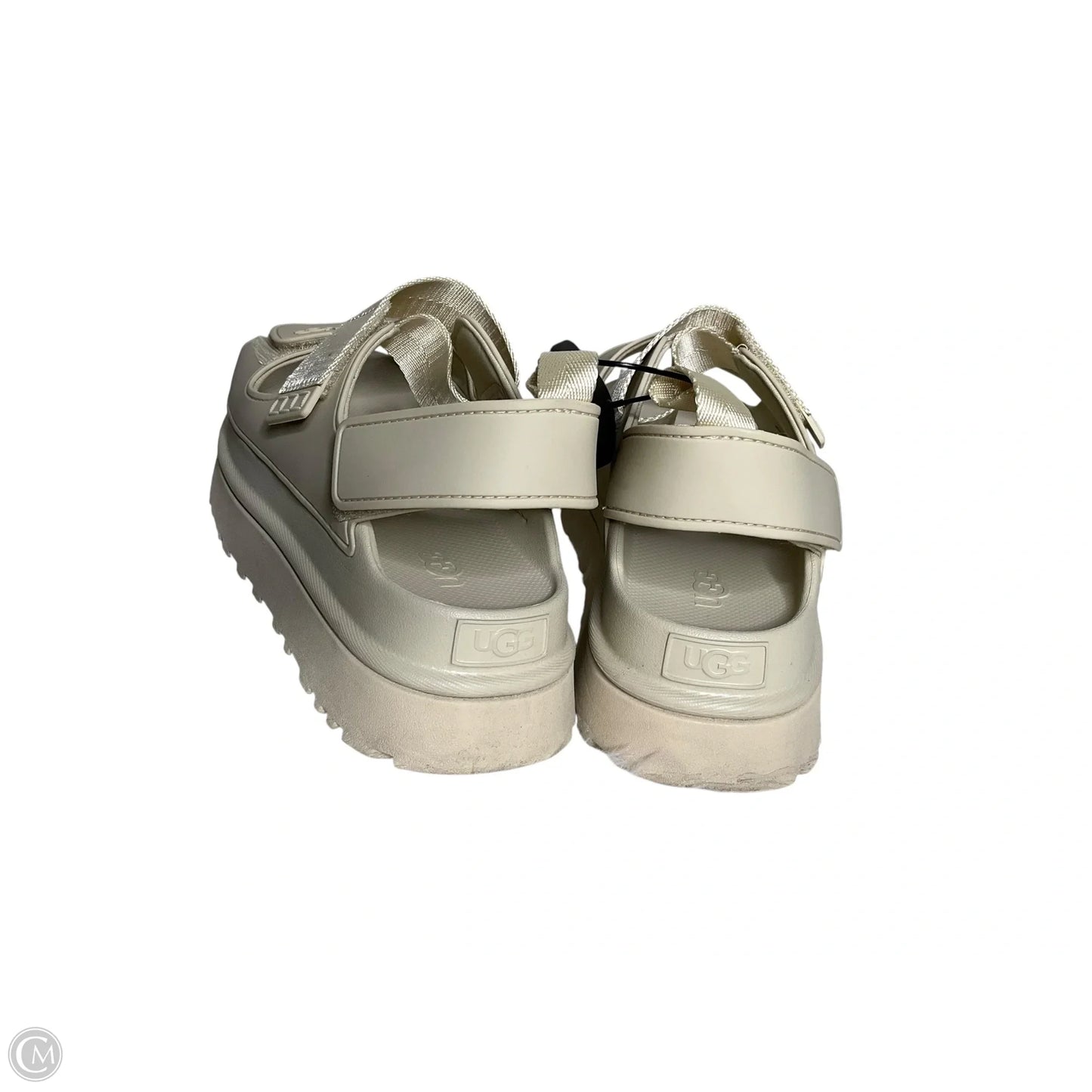 Sandals Designer By Ugg In Cream, Size: 10