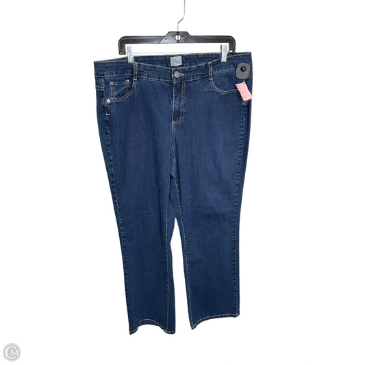 Jeans Straight By Just My Size In Blue, Size: 20