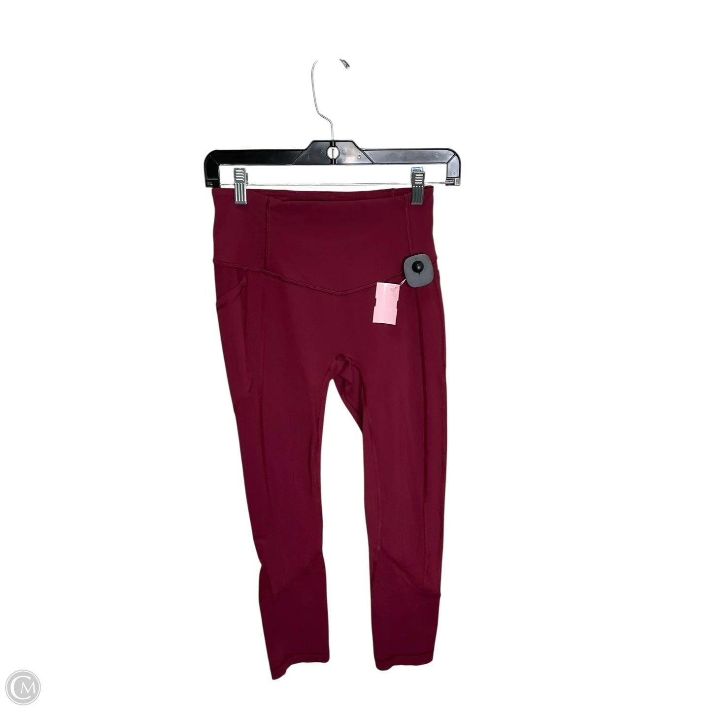 Athletic Leggings By Lululemon In Maroon, Size: 6