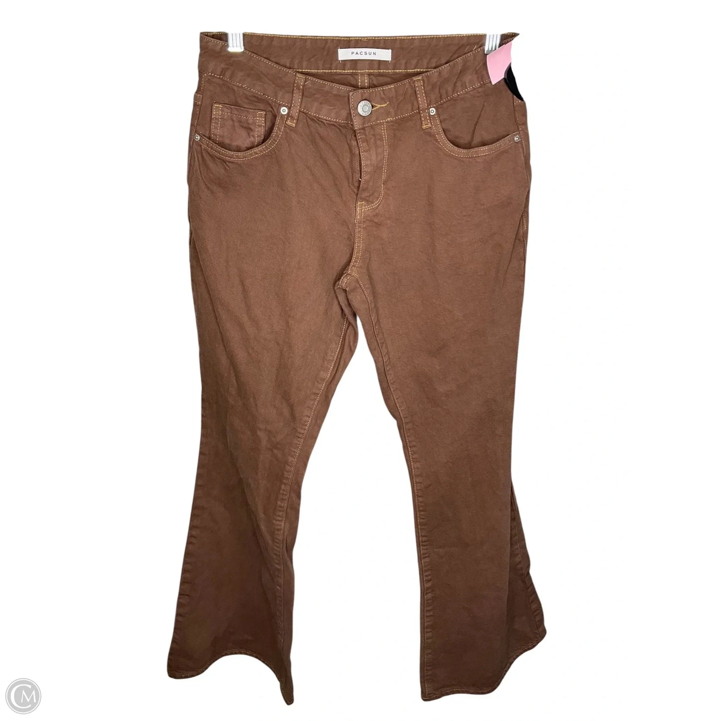 Jeans Flared By Pacsun In Brown, Size: 4