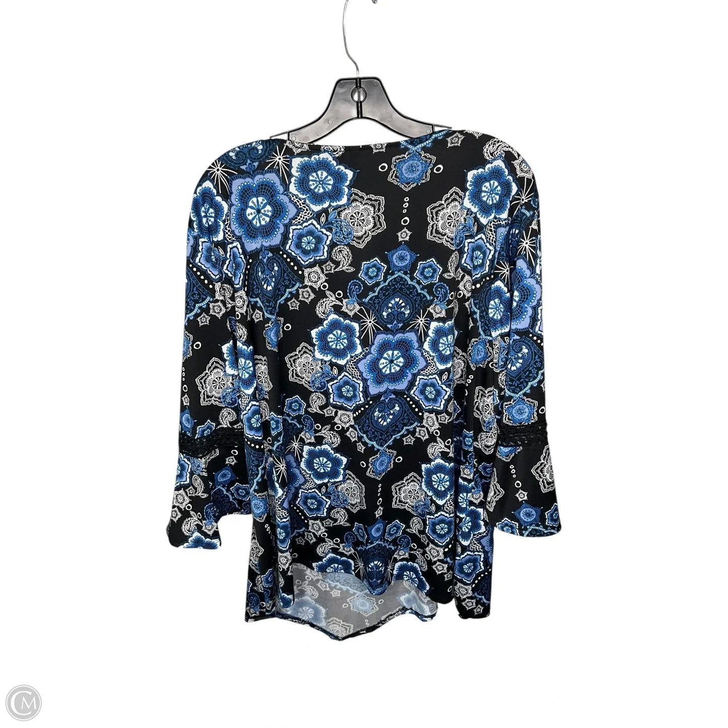 Top Long Sleeve By New Directions In Blue, Size: 3x