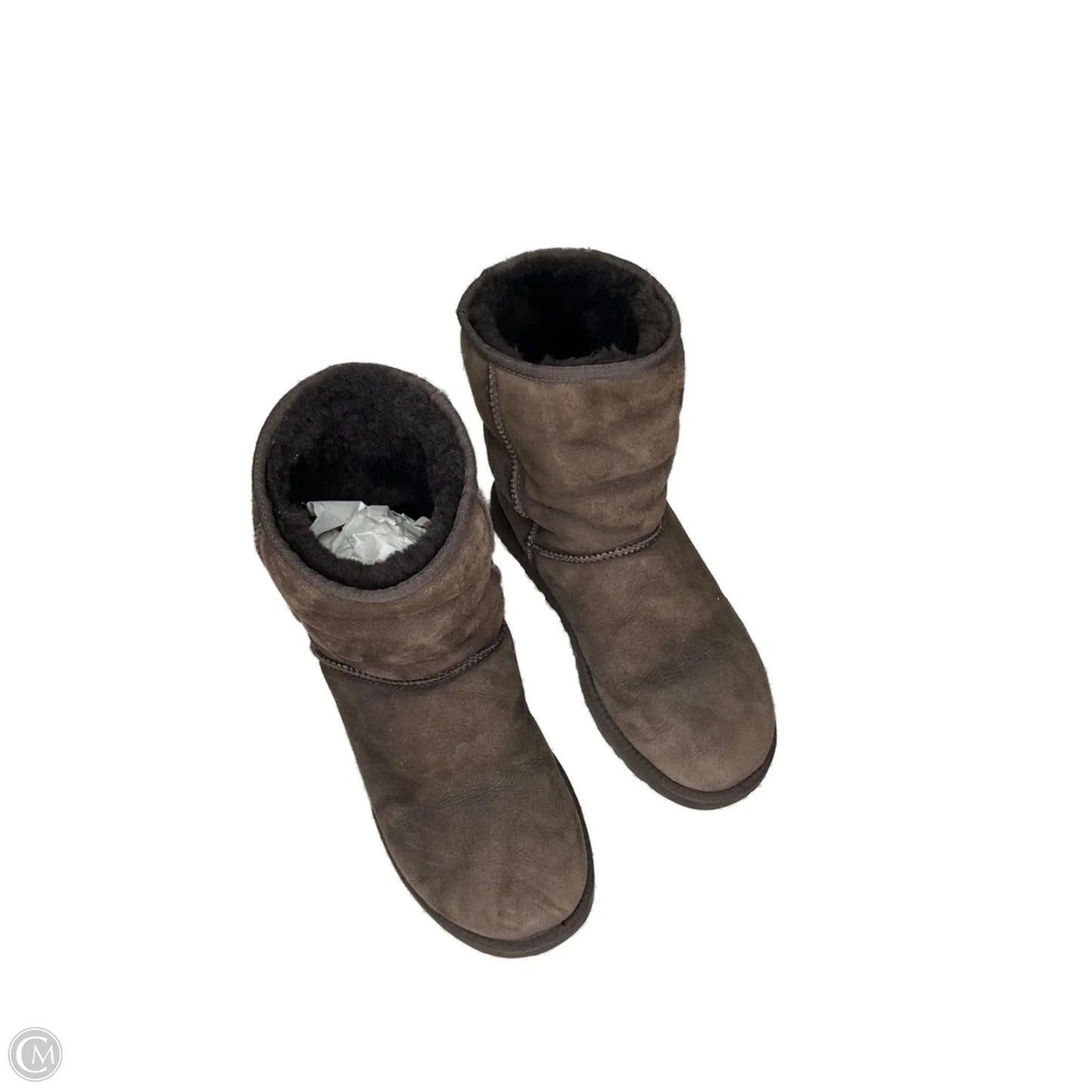 Boots Designer By Ugg In Brown, Size: 9