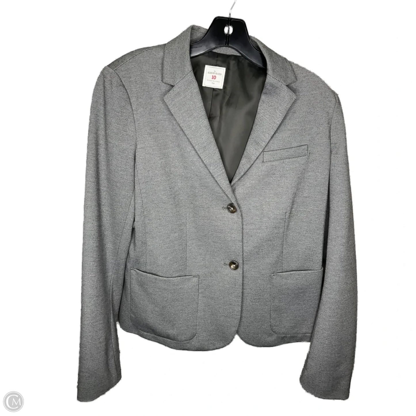 Blazer By Clothes Mentor In Grey, Size: 10