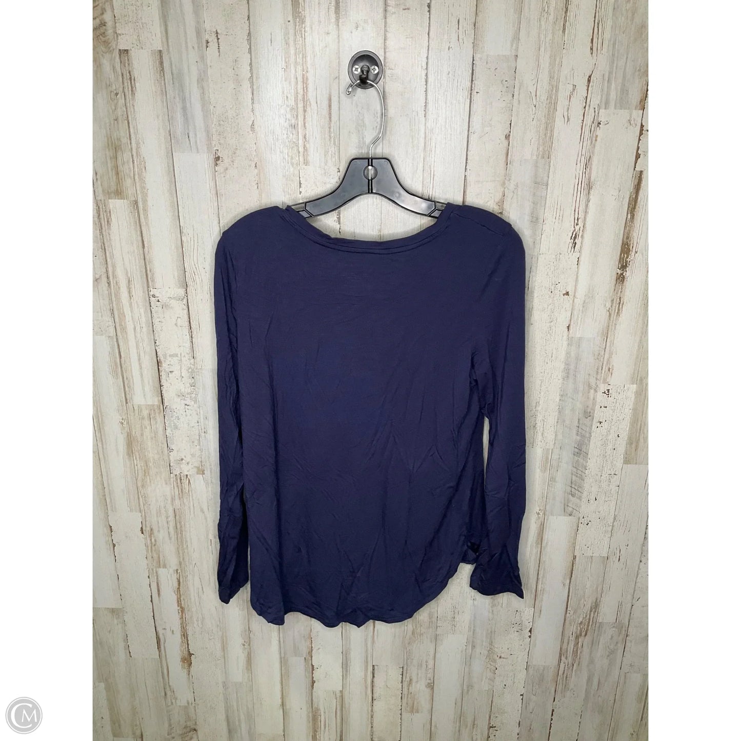 Top Long Sleeve By Tahari By Arthur Levine In Blue, Size: M