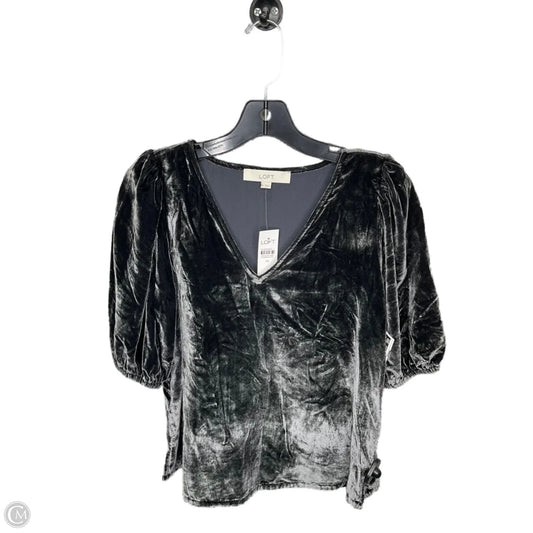 Top 3/4 Sleeve By Loft In Grey, Size: Xs