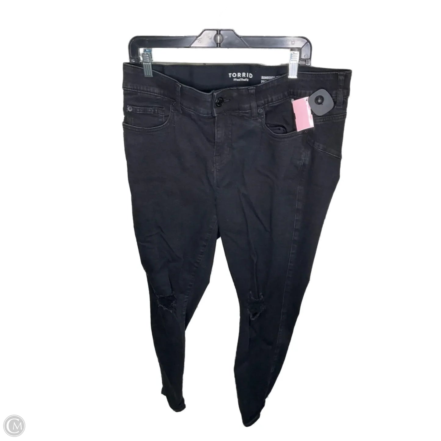 Jeans Skinny By Torrid In Black, Size: 18