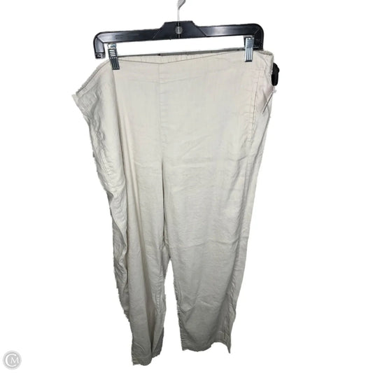 Pants Cropped By J. Jill In Cream, Size: 18