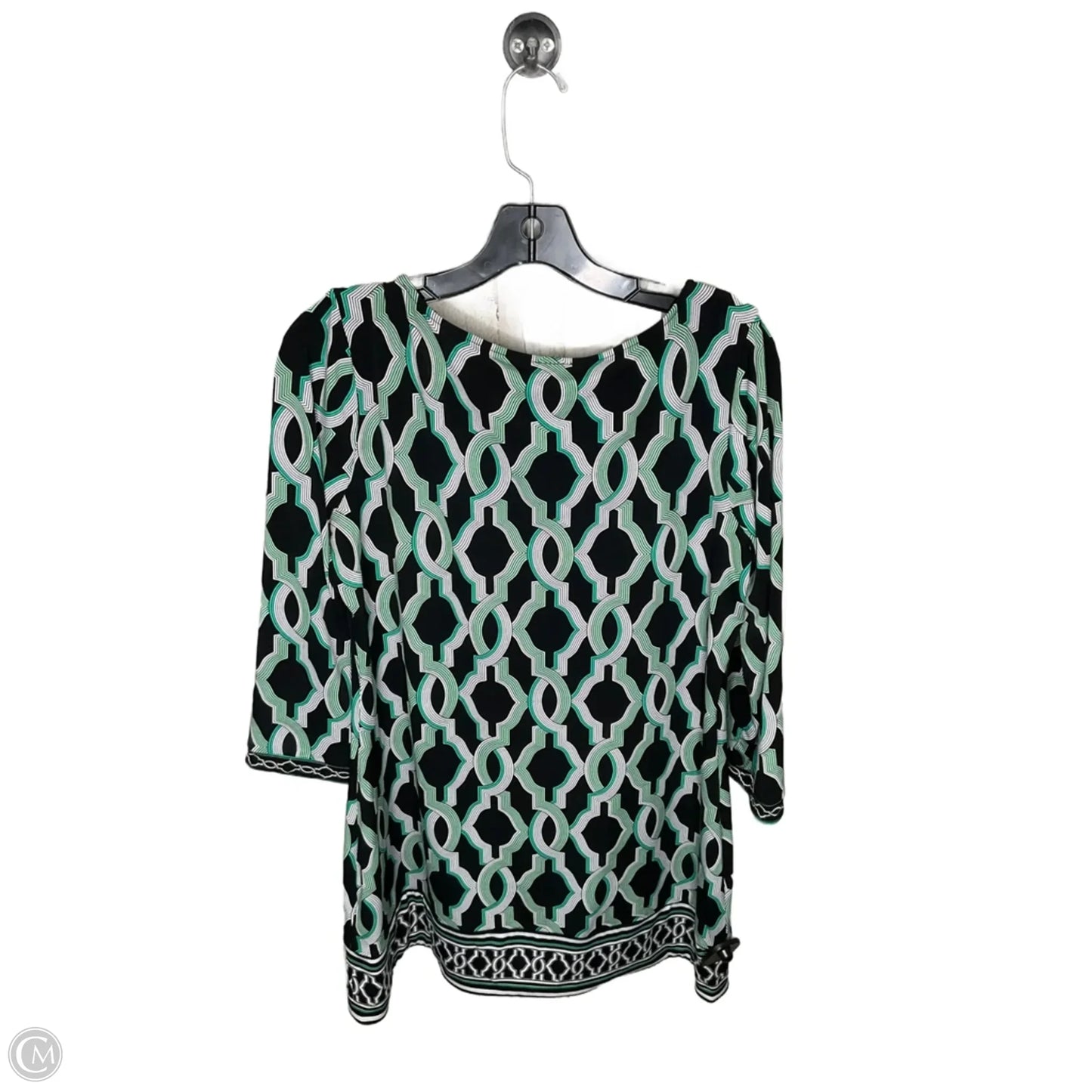 Top Long Sleeve By White House Black Market In Green, Size: L