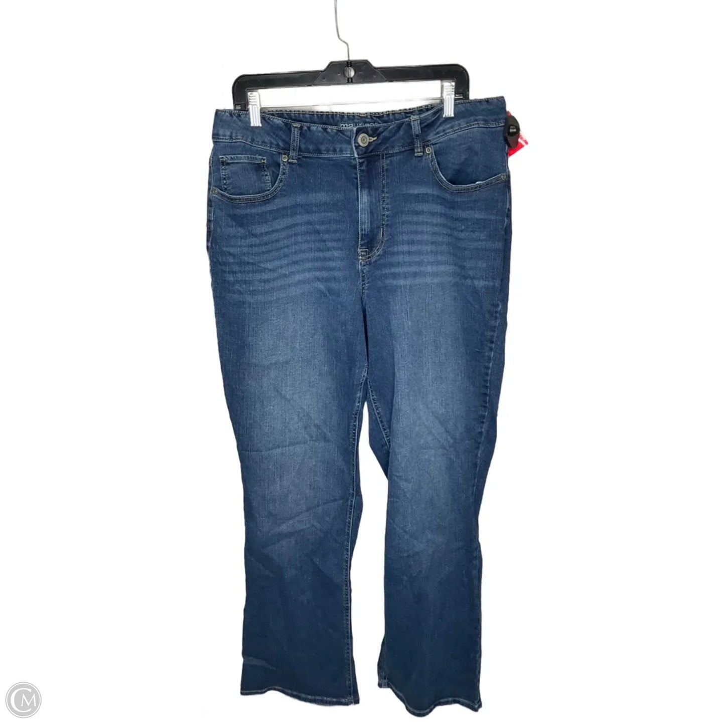 Jeans Straight By Maurices In Blue Denim, Size: 18