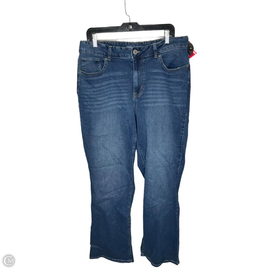 Jeans Straight By Maurices In Blue Denim, Size: 18