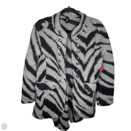 Jacket Fleece By Venti6 In Grey, Size: S