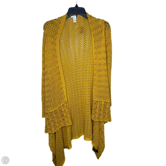 Cardigan By Cato In Yellow, Size: Xl