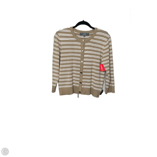 Cardigan By Clothes Mentor In Cream, Size: L